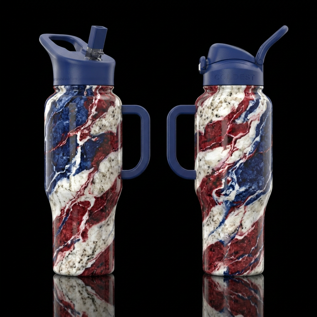 American Luna water bottle design
