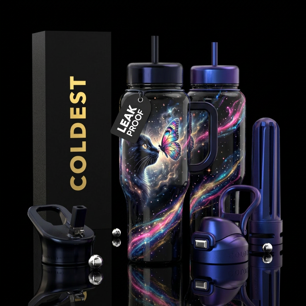 Friends in Eternity water bottle design