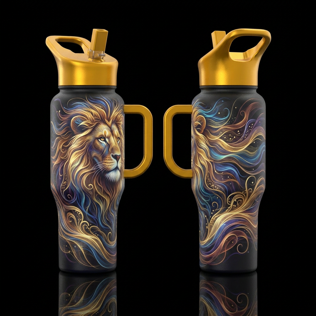 Always Majestic water bottle design