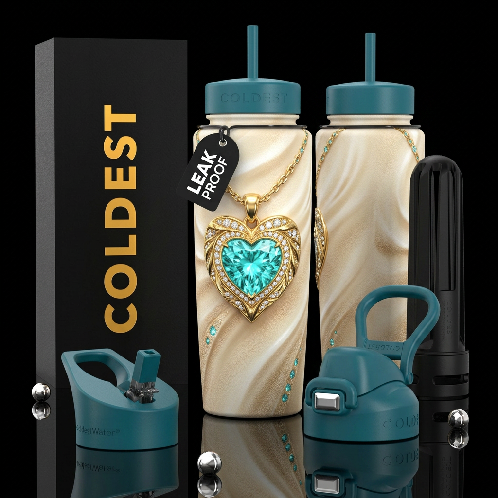 Love of the Sea water bottle design
