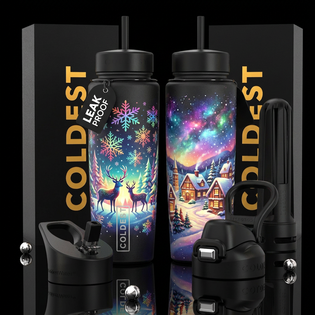 please show both the front and back of the bottle,... water bottle design
