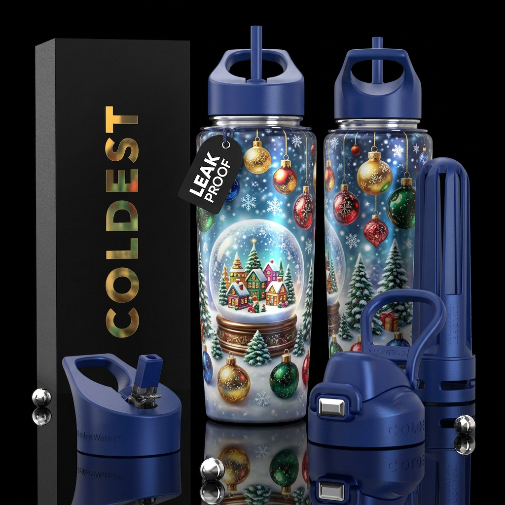 please show both the front and back of the bottle,... water bottle design