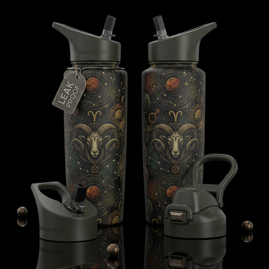 please show both the front and back of the bottle,... water bottle design