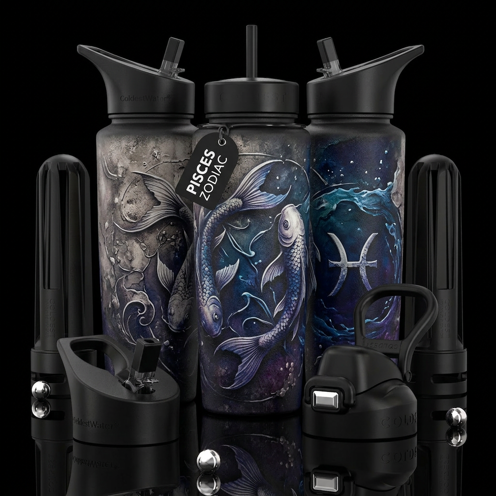 please show both the front and back of the bottle,... water bottle design