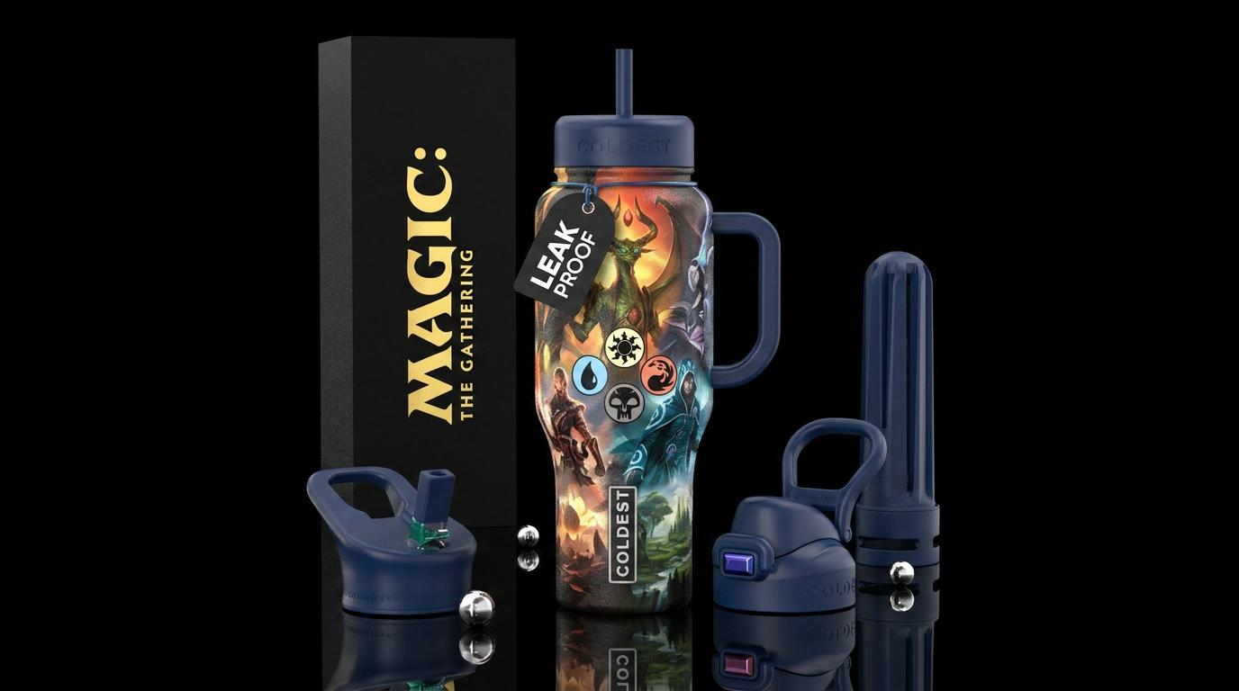 Magic The Gathering water bottle design