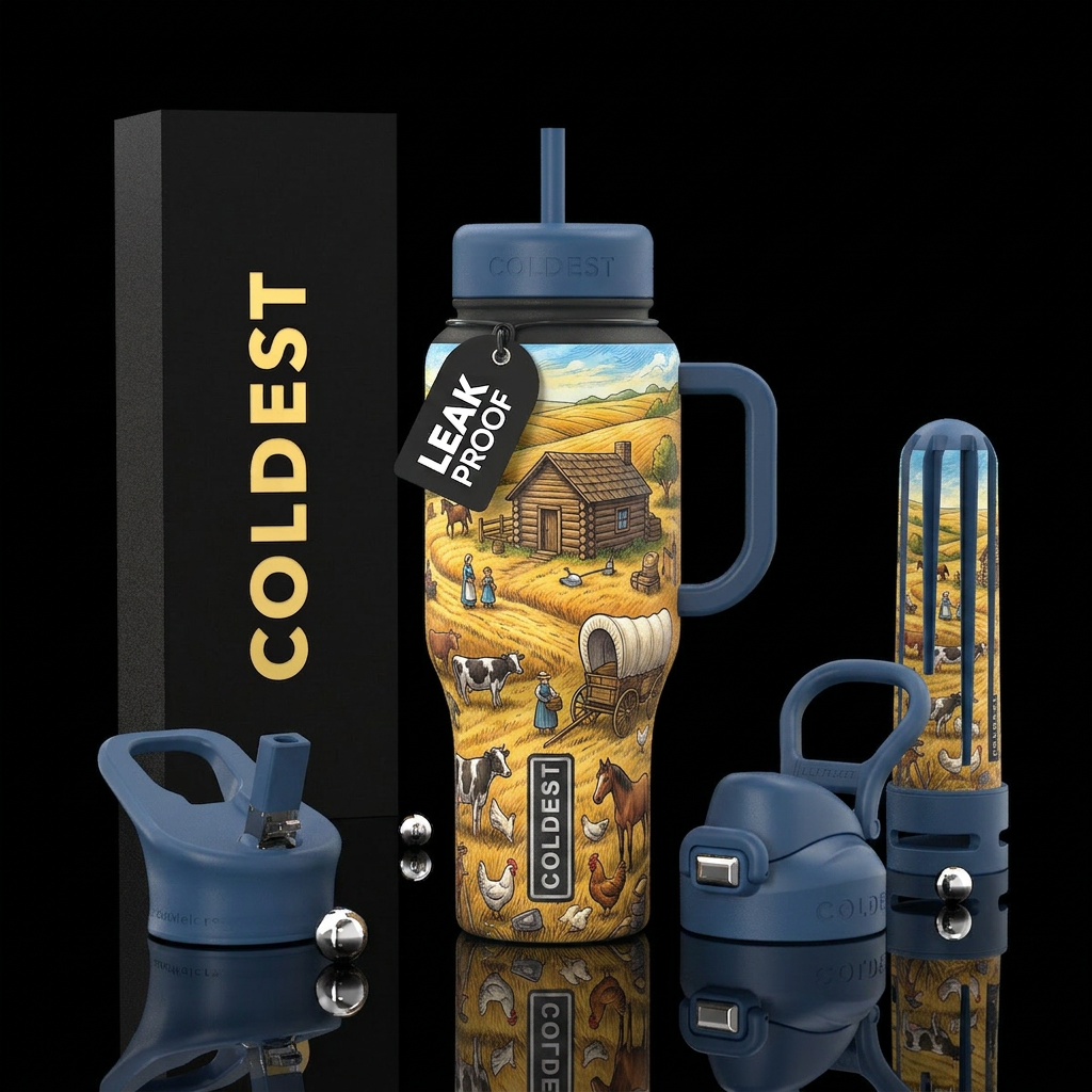 Prairie Life water bottle design