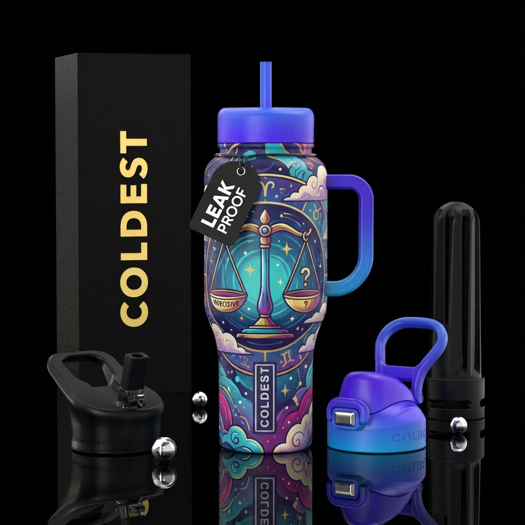Smiles everywhere colorful water bottle design