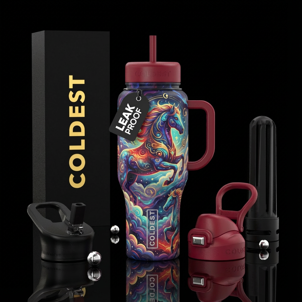 Year of the horse, magical water bottle design