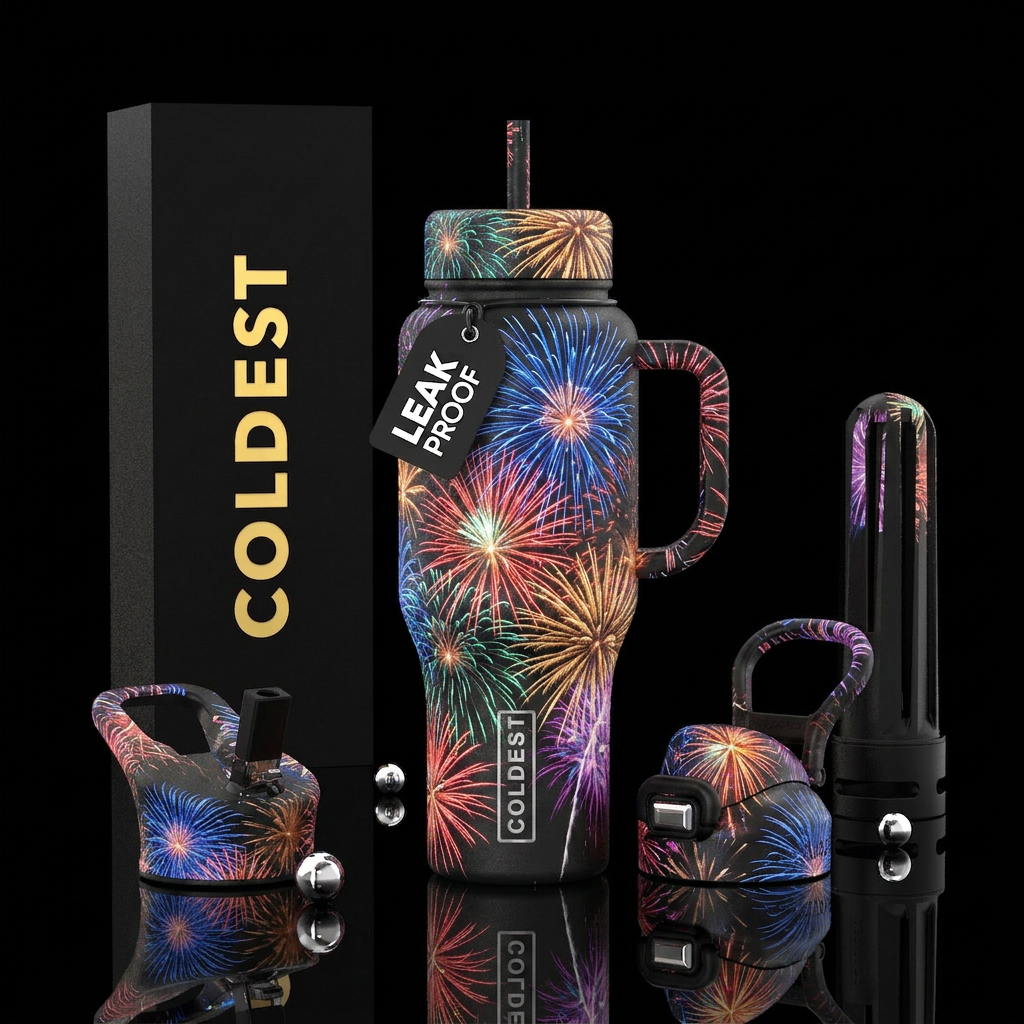 Let freedom ring water bottle design