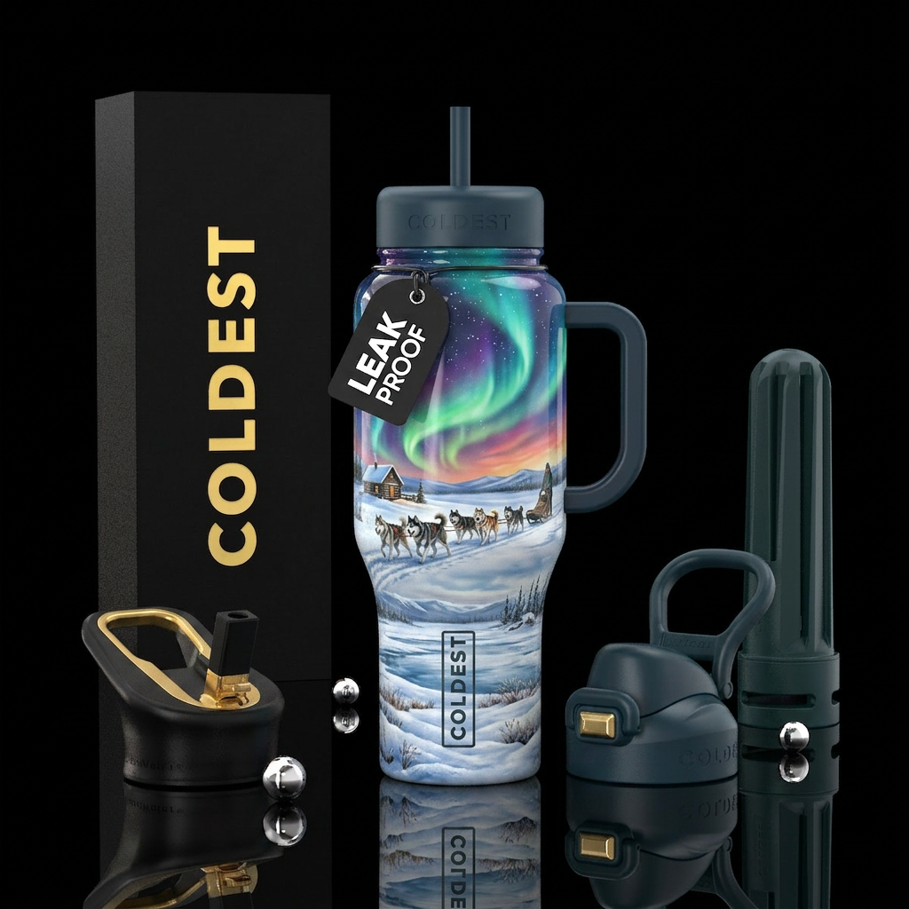 Alaskan Frontier water bottle design