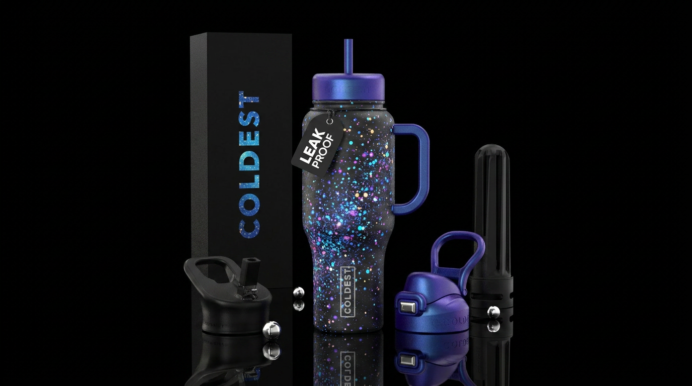 Stardust water bottle design