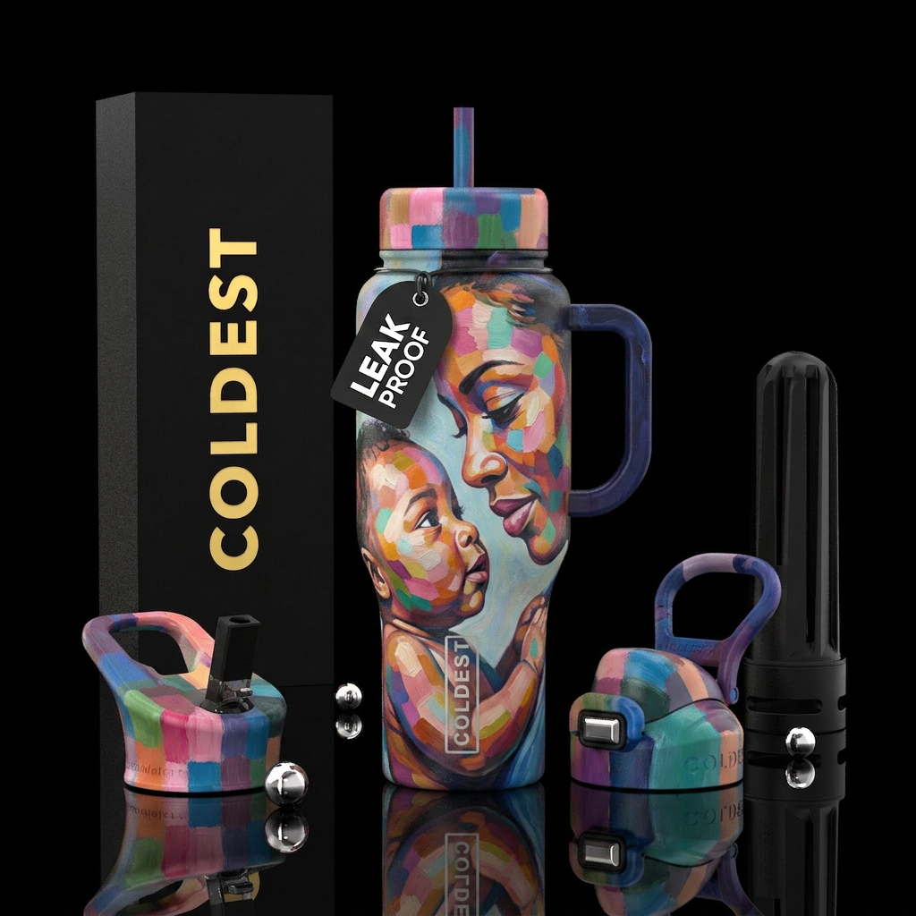 A Mother’s Embrace water bottle design
