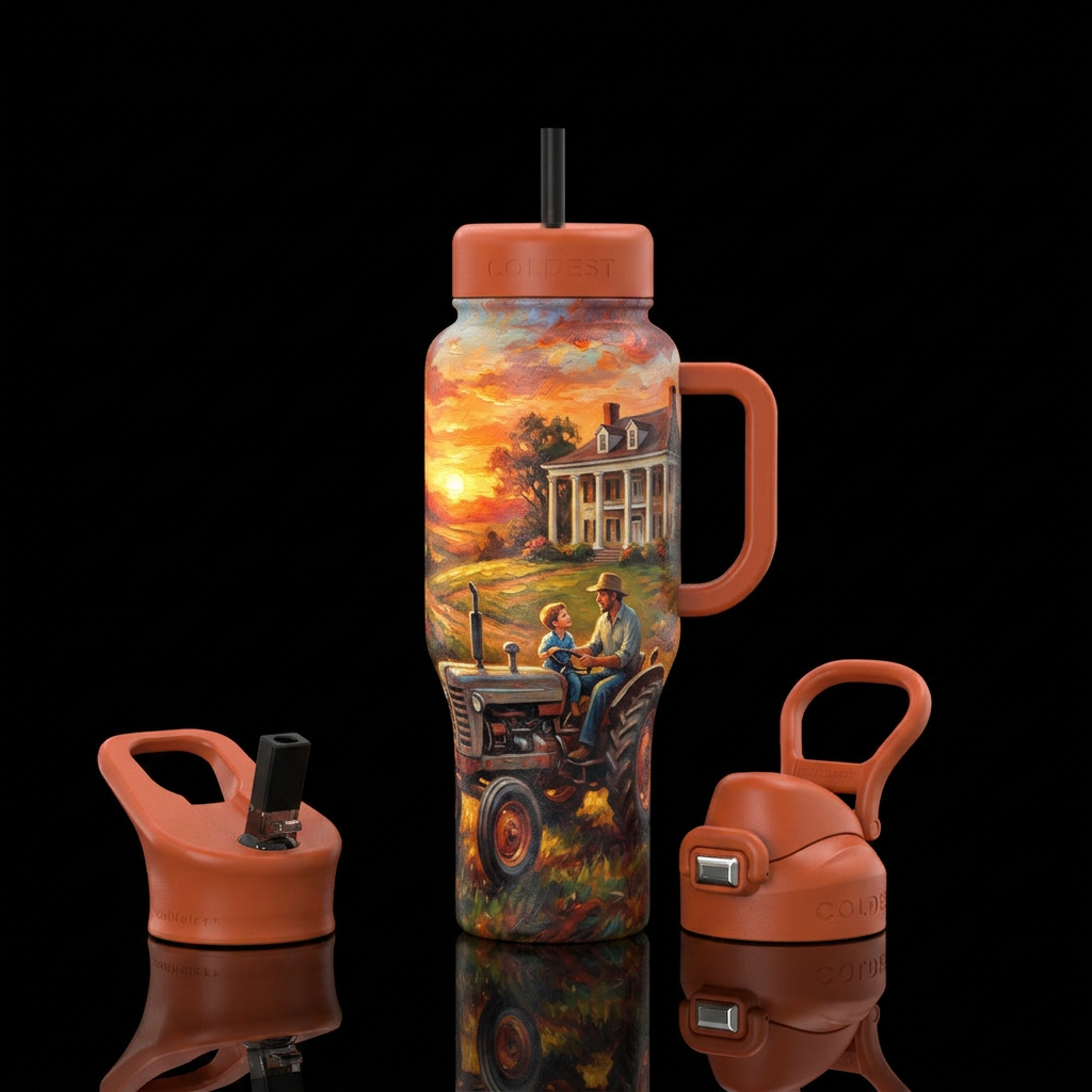 The farmer water bottle design