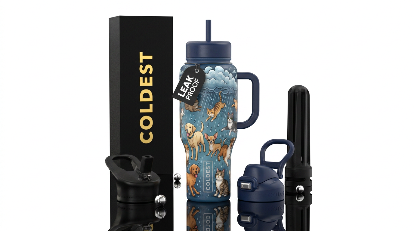 Cats and dog water bottle design