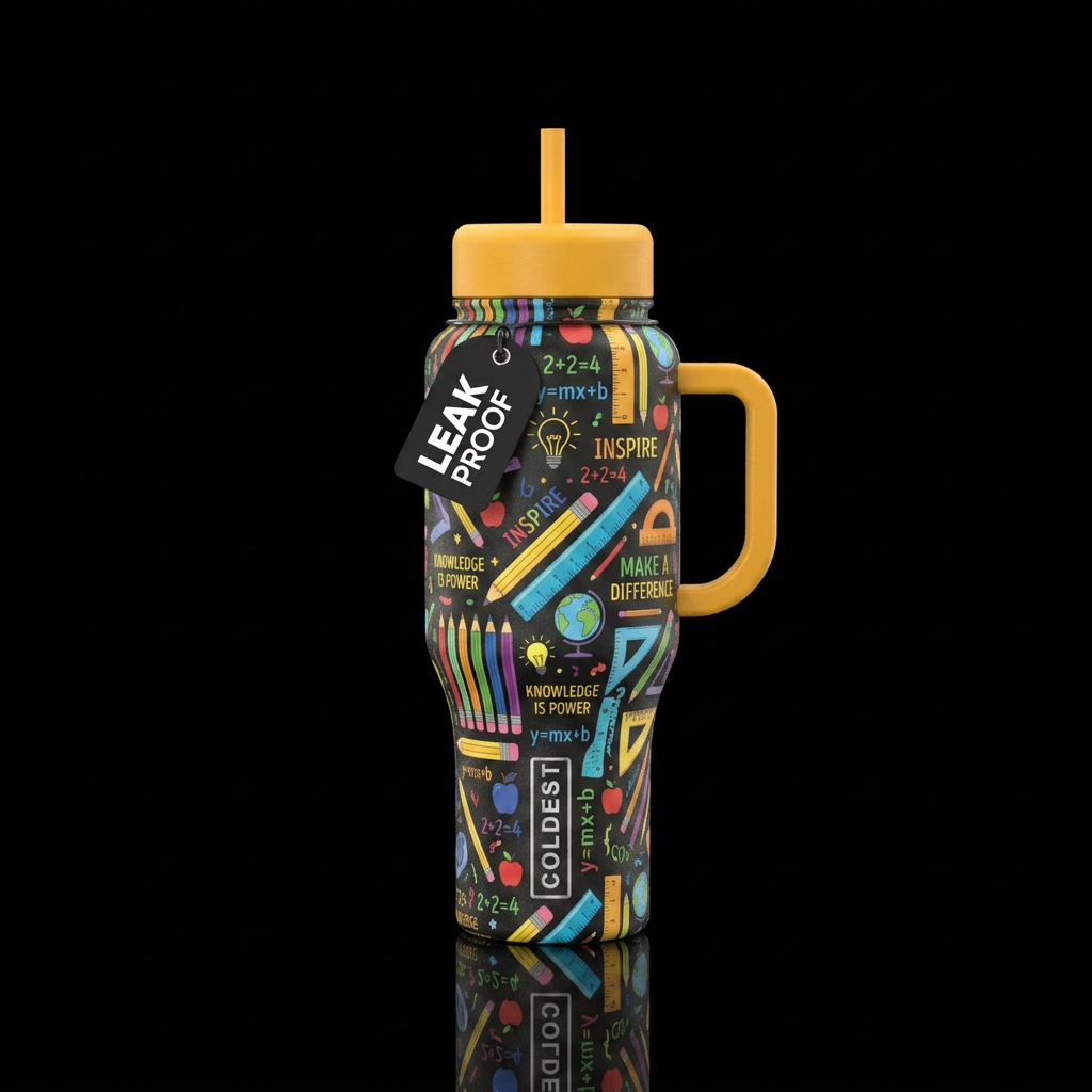 Enlighten the Youth water bottle design