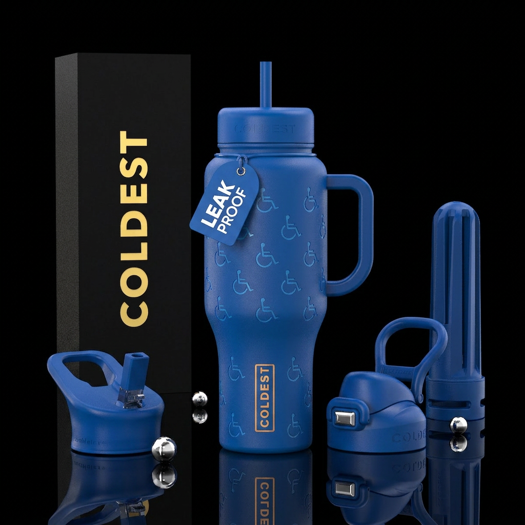 Wheelchair water bottle design