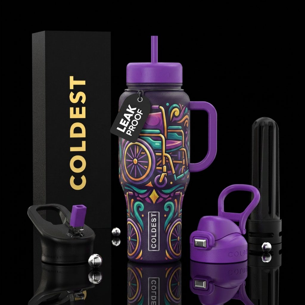 Wheelchair water bottle design