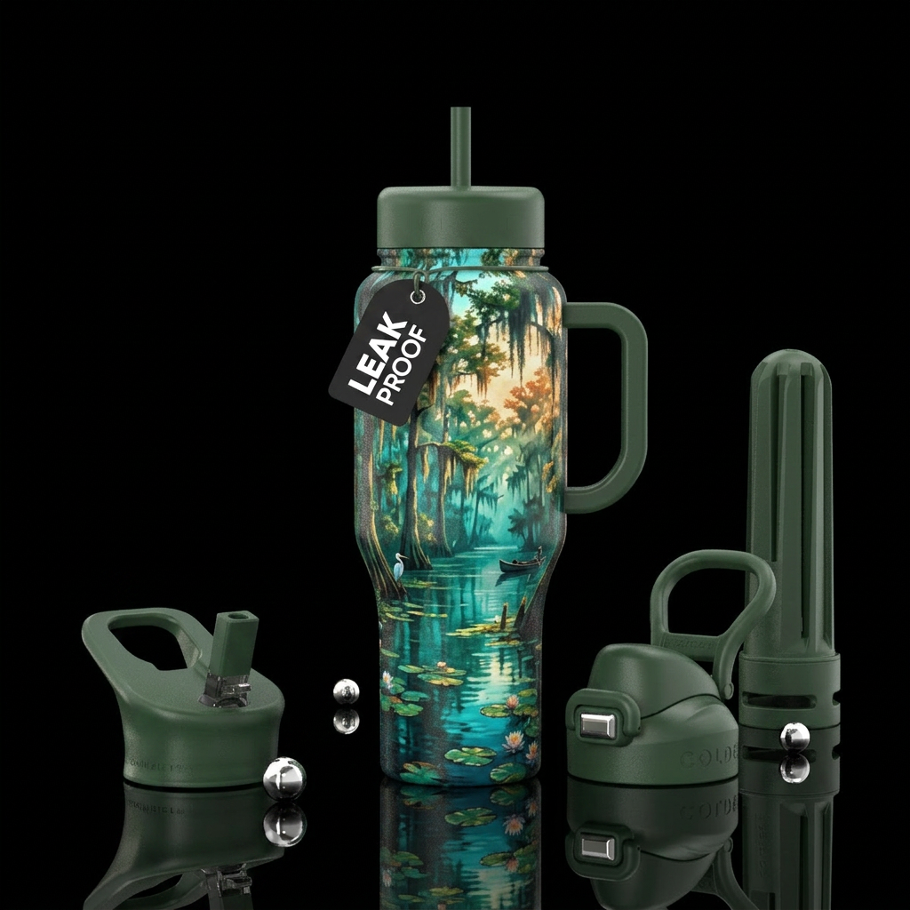 LOUISIANA BAYOU water bottle design