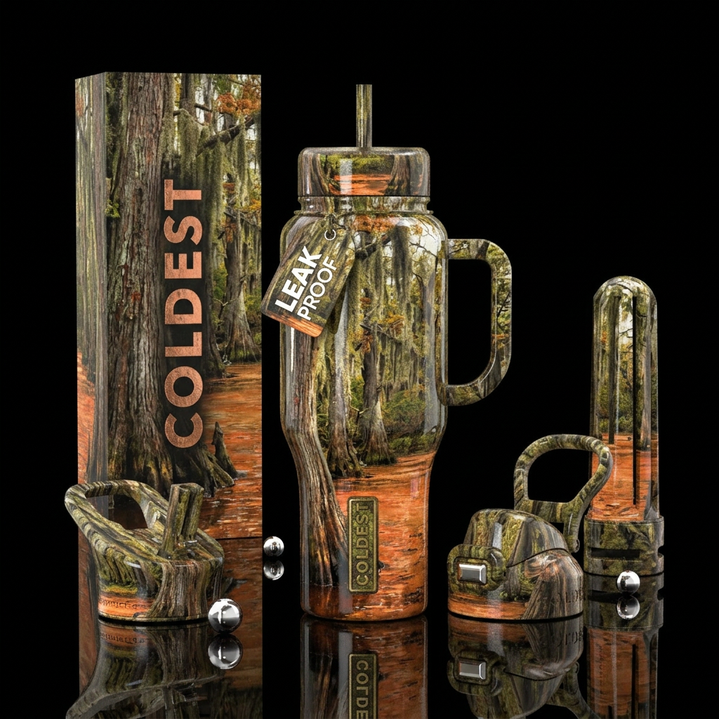 LOUISIANA BAYOU water bottle design