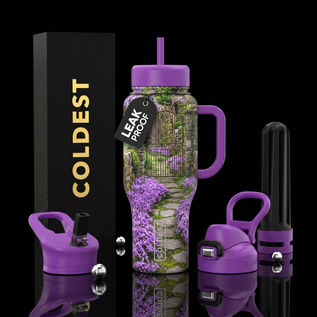 secret garden water bottle design