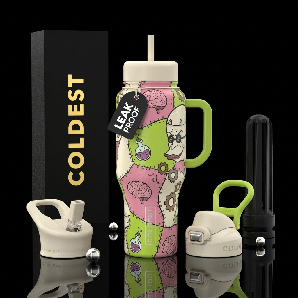 Dr. Finkelstein, brains, potions, stitched togethe... water bottle design