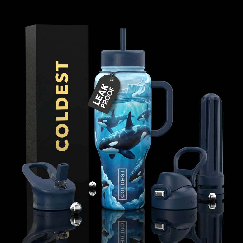 Orcas water bottle design