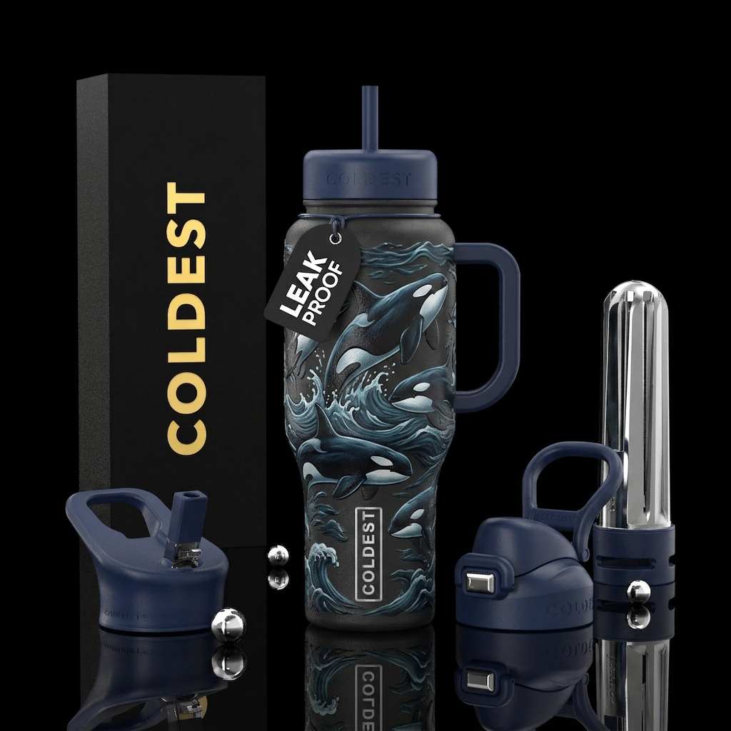 Orcas water bottle design
