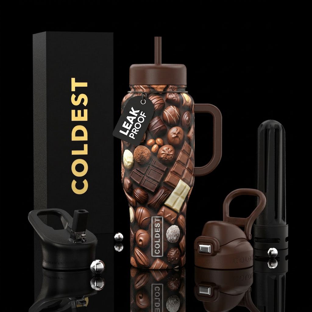 Chocolates water bottle design