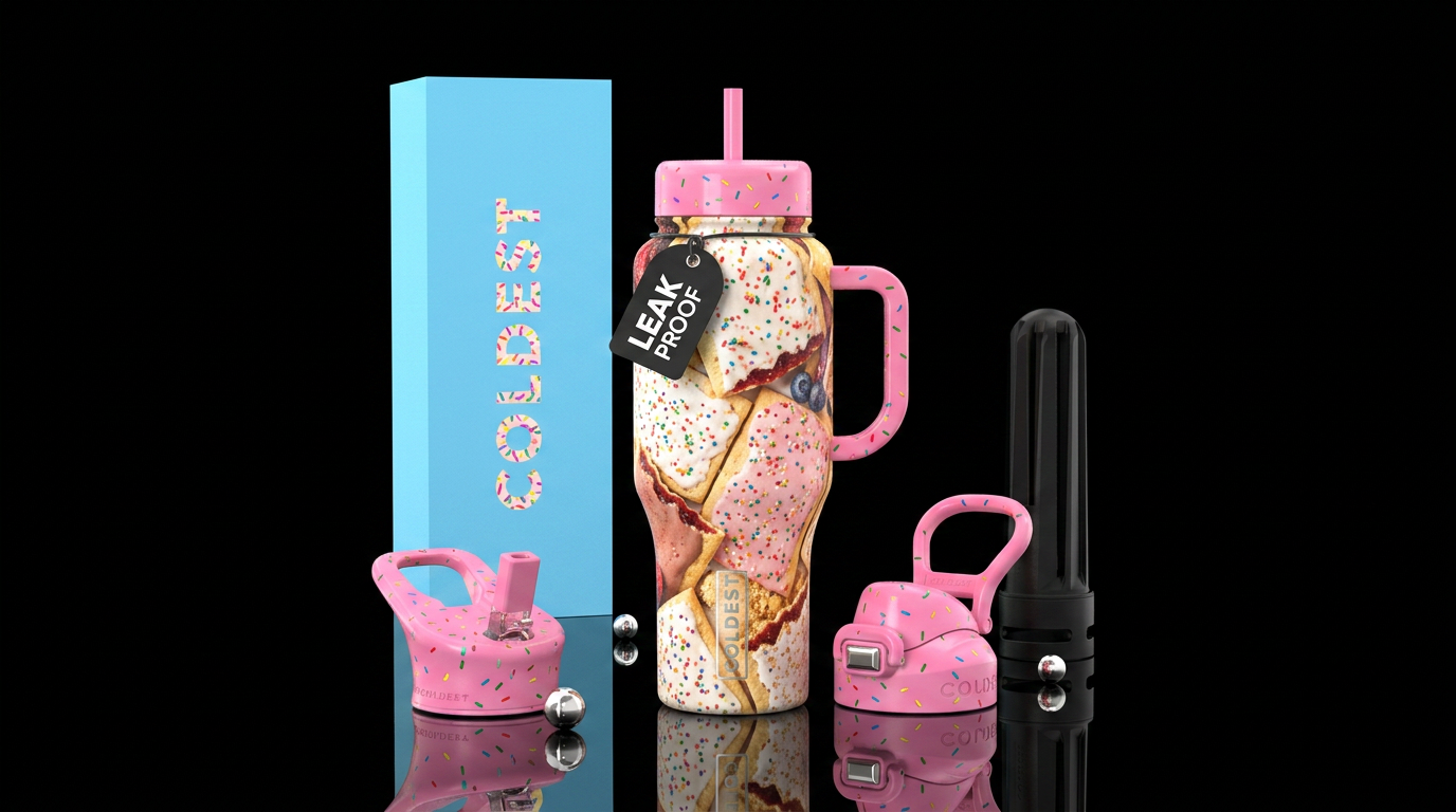 Pop tarts water bottle design