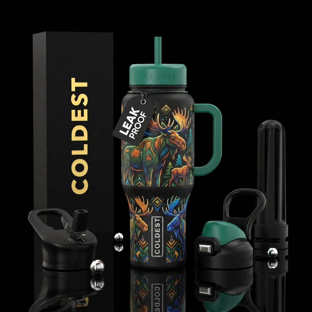 Moose water bottle design