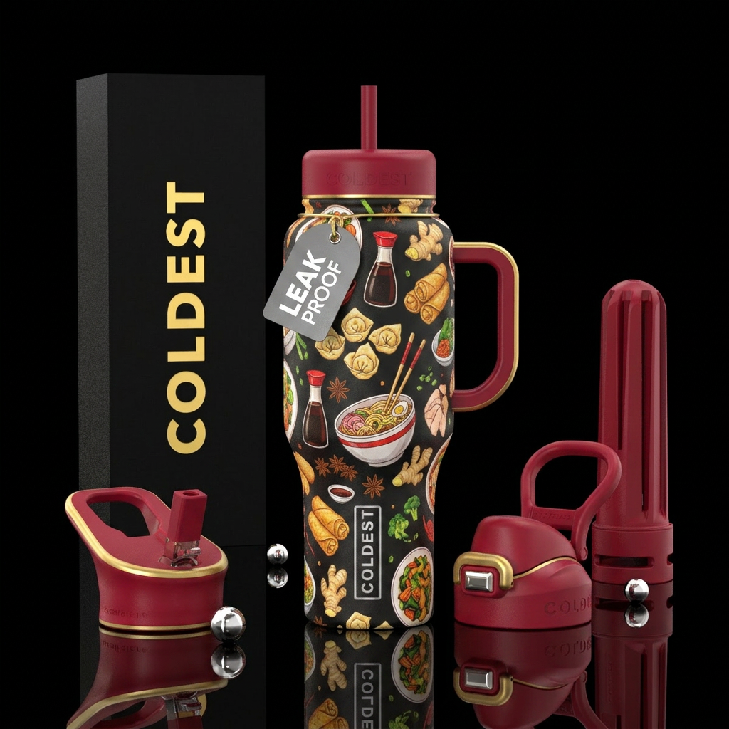 Chinese food water bottle design