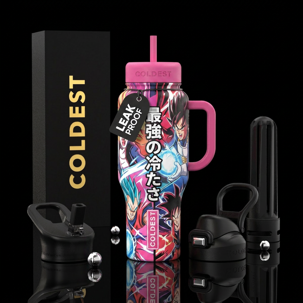 Anime water bottle design