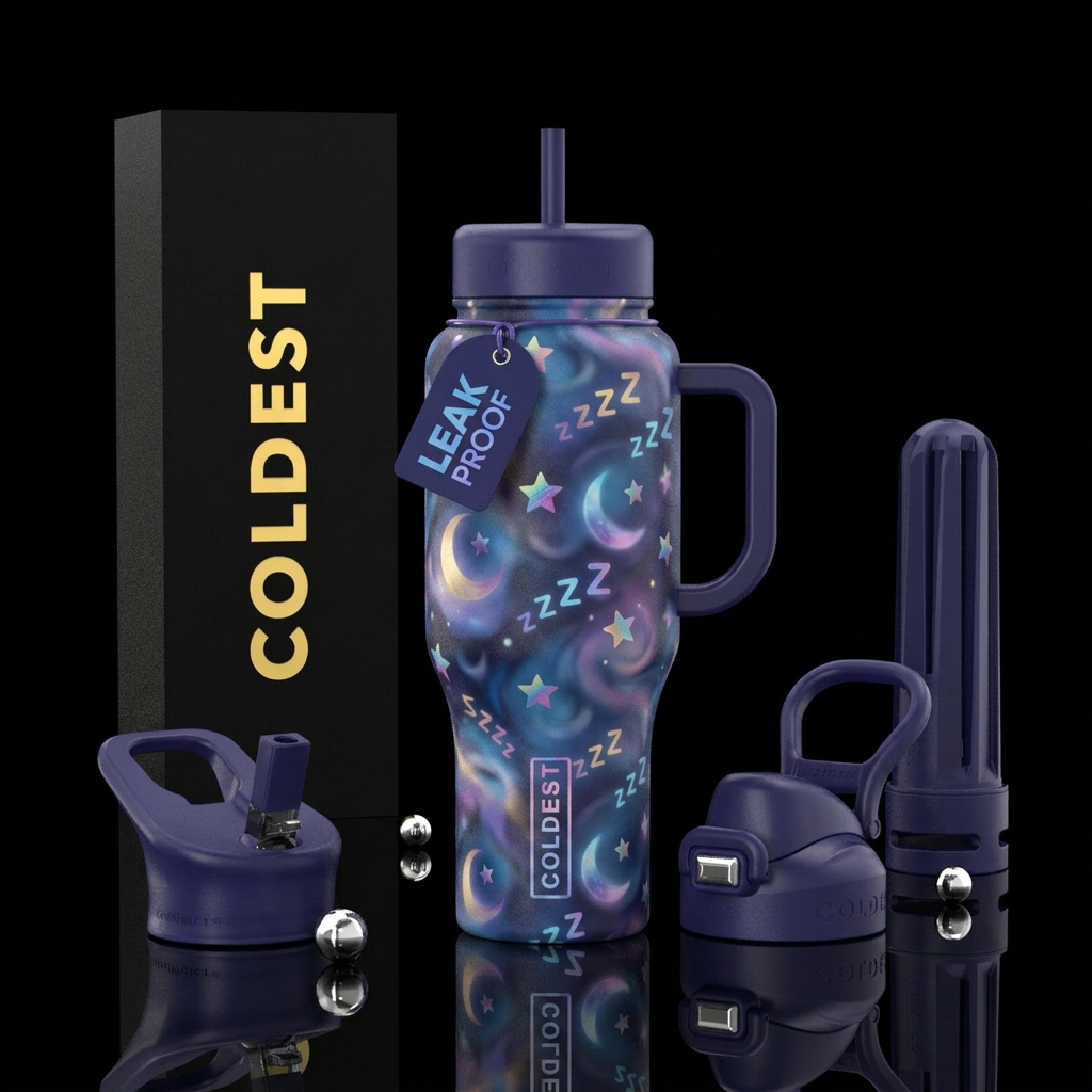 Dreaming zzz’s water bottle design