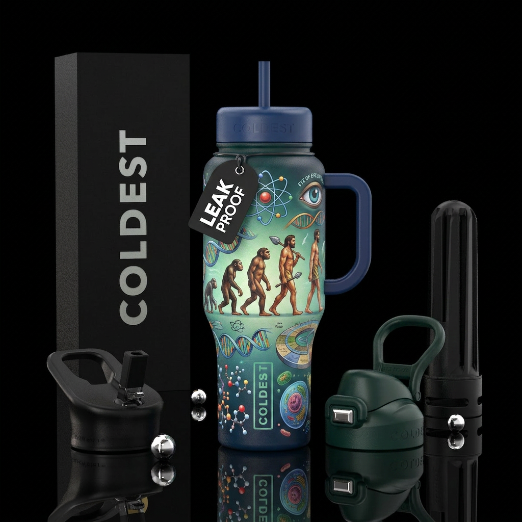 Science, Evolution water bottle design