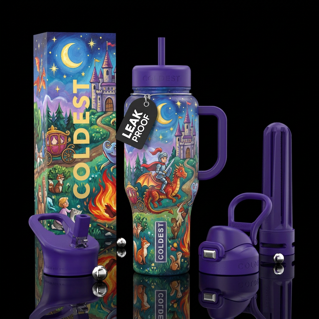 Bedtime Story water bottle design