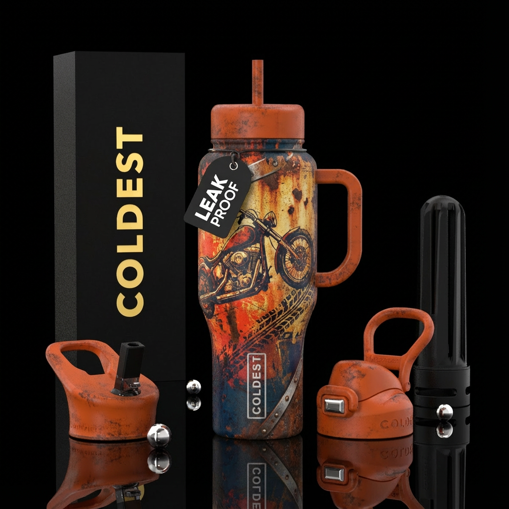 Motorcycles water bottle design