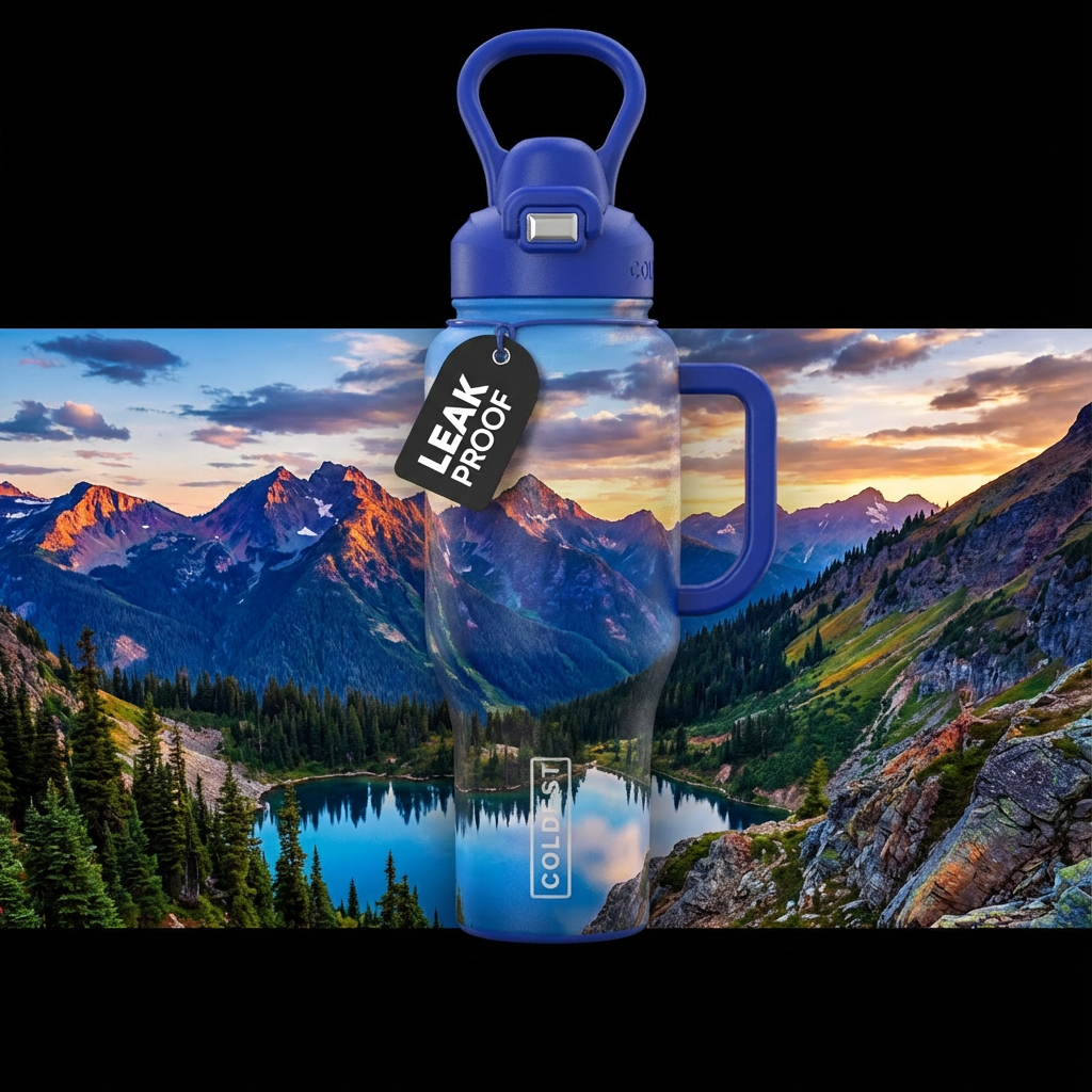 Mountain Majesty water bottle design
