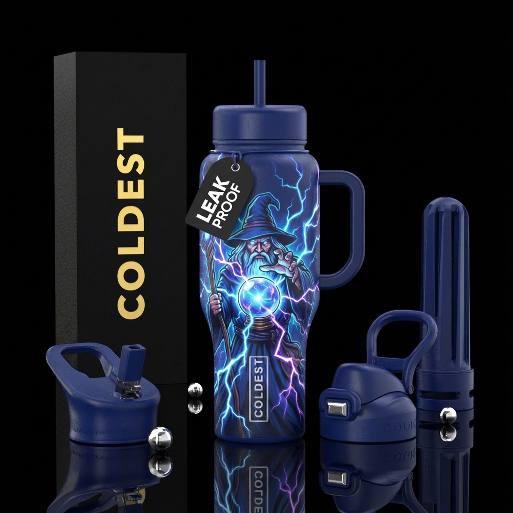 The Wizard water bottle design