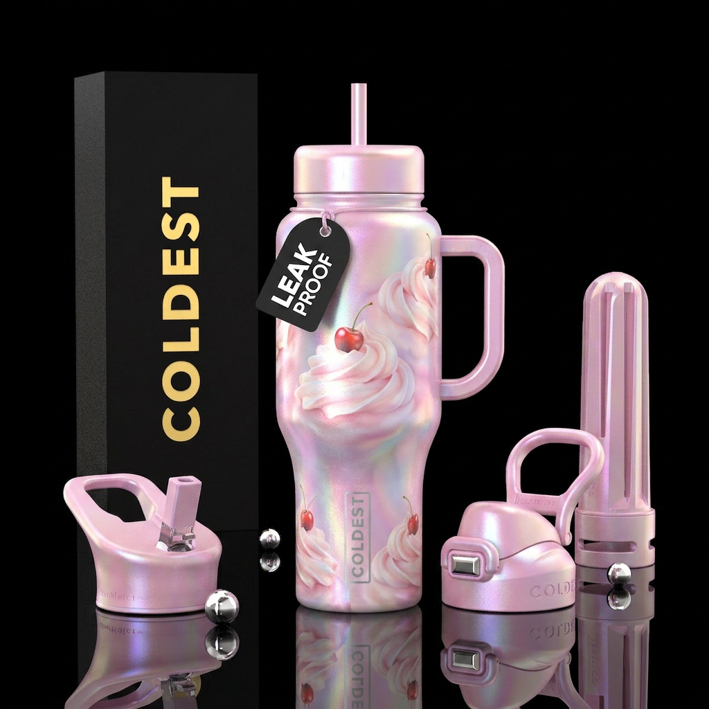 Sundae Delight water bottle design