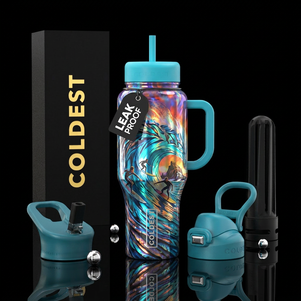 Surfer's  Dream water bottle design