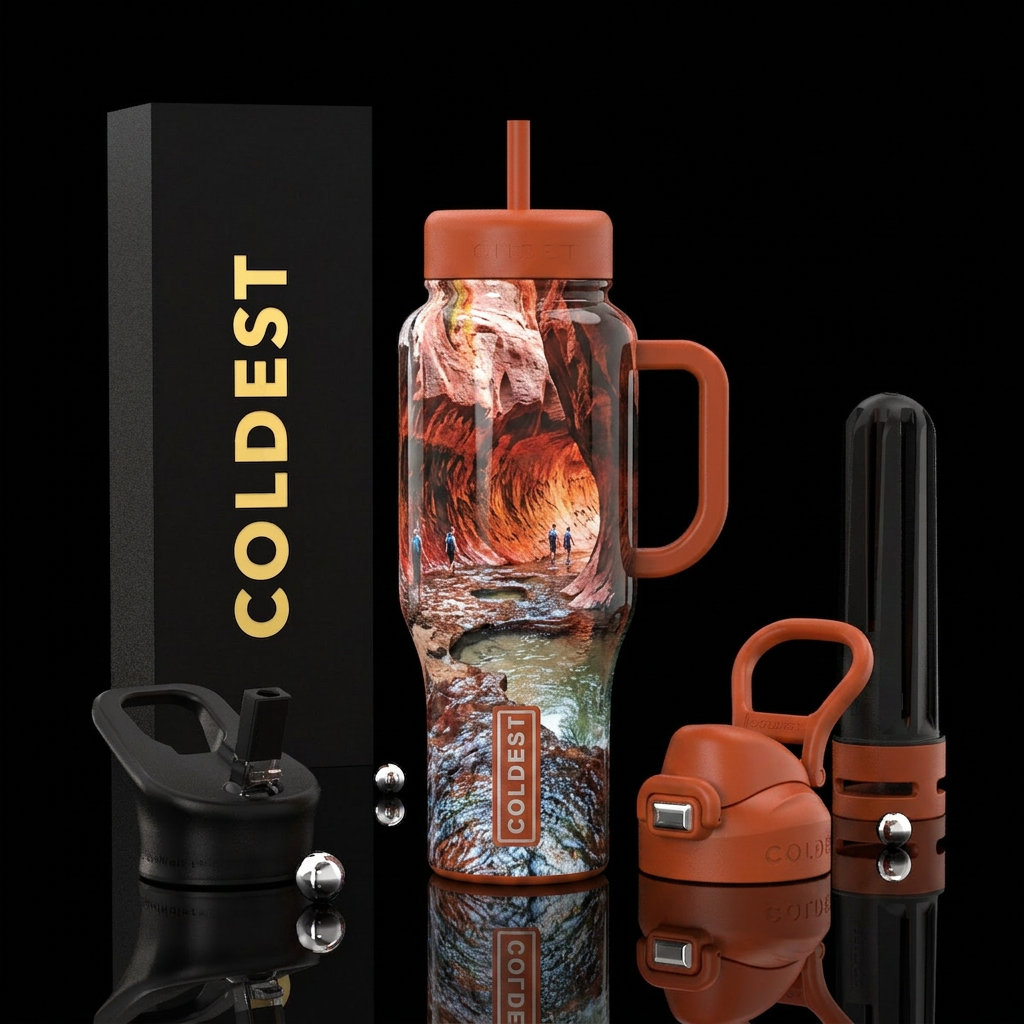 The Narrows water bottle design