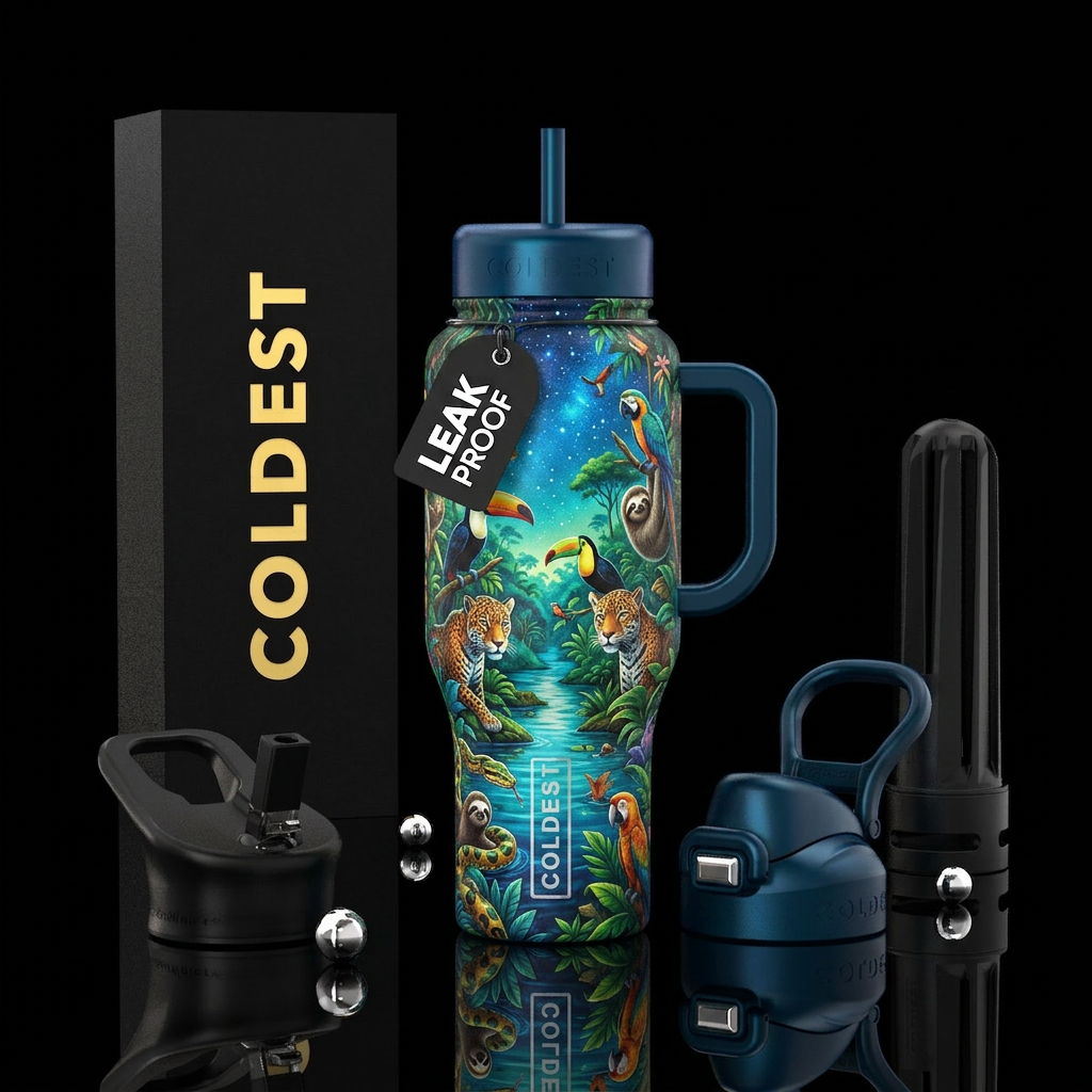 Rainforest Wonders water bottle design