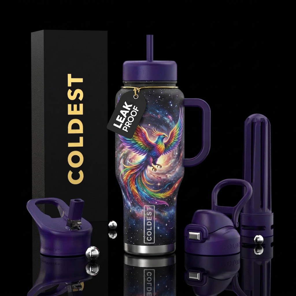 Galactic phoenix water bottle design