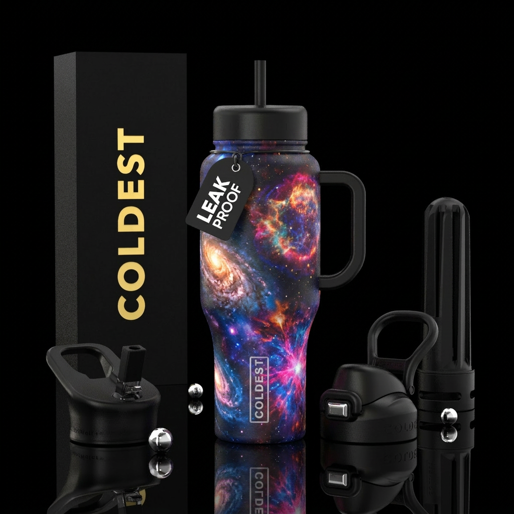 Supernova water bottle design