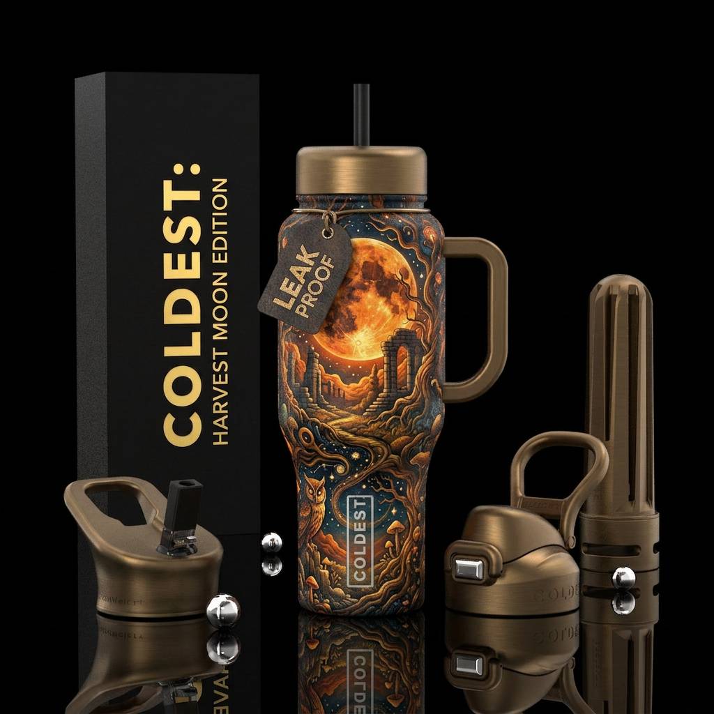 ancient, harvest moon, enchanting water bottle design