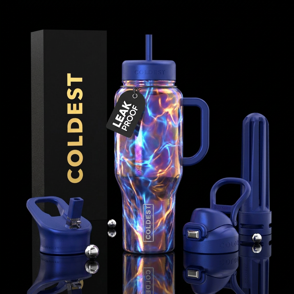 plasma, luxurious, force field, opalescent water bottle design