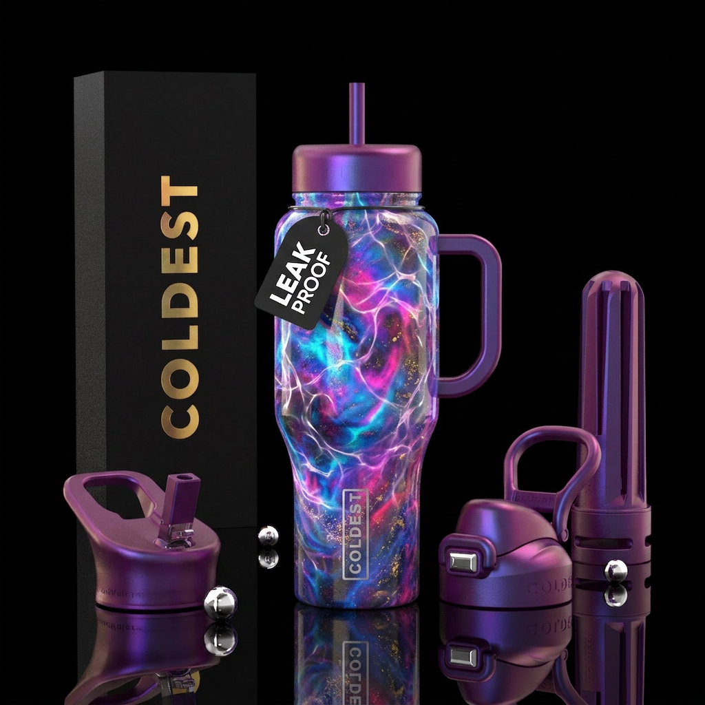 plasma, luxurious, force field, opalescent water bottle design