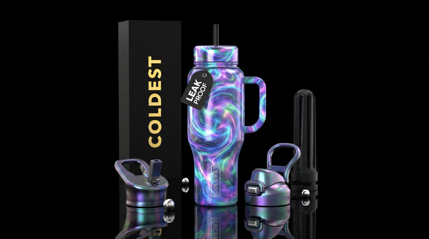 plasma, luxurious, force field, opalescent water bottle design
