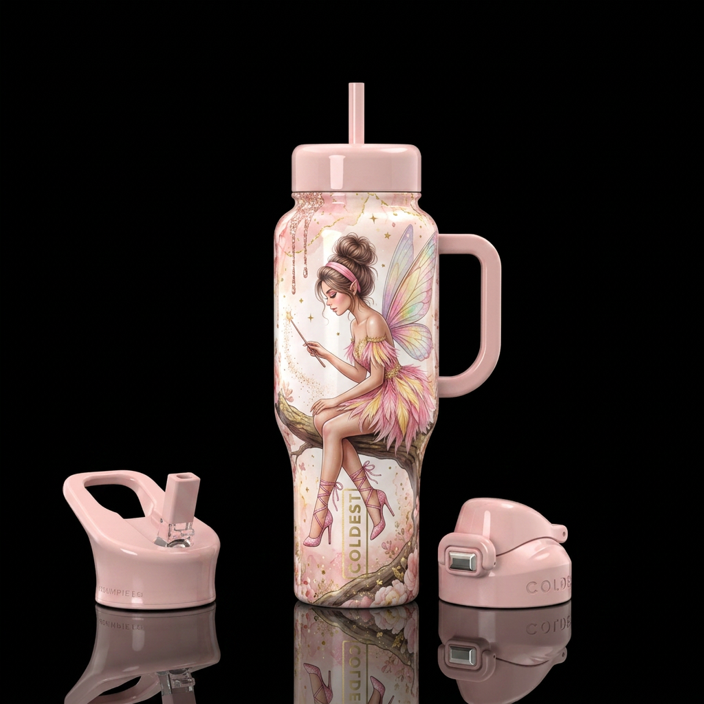 Bougie Bae water bottle design