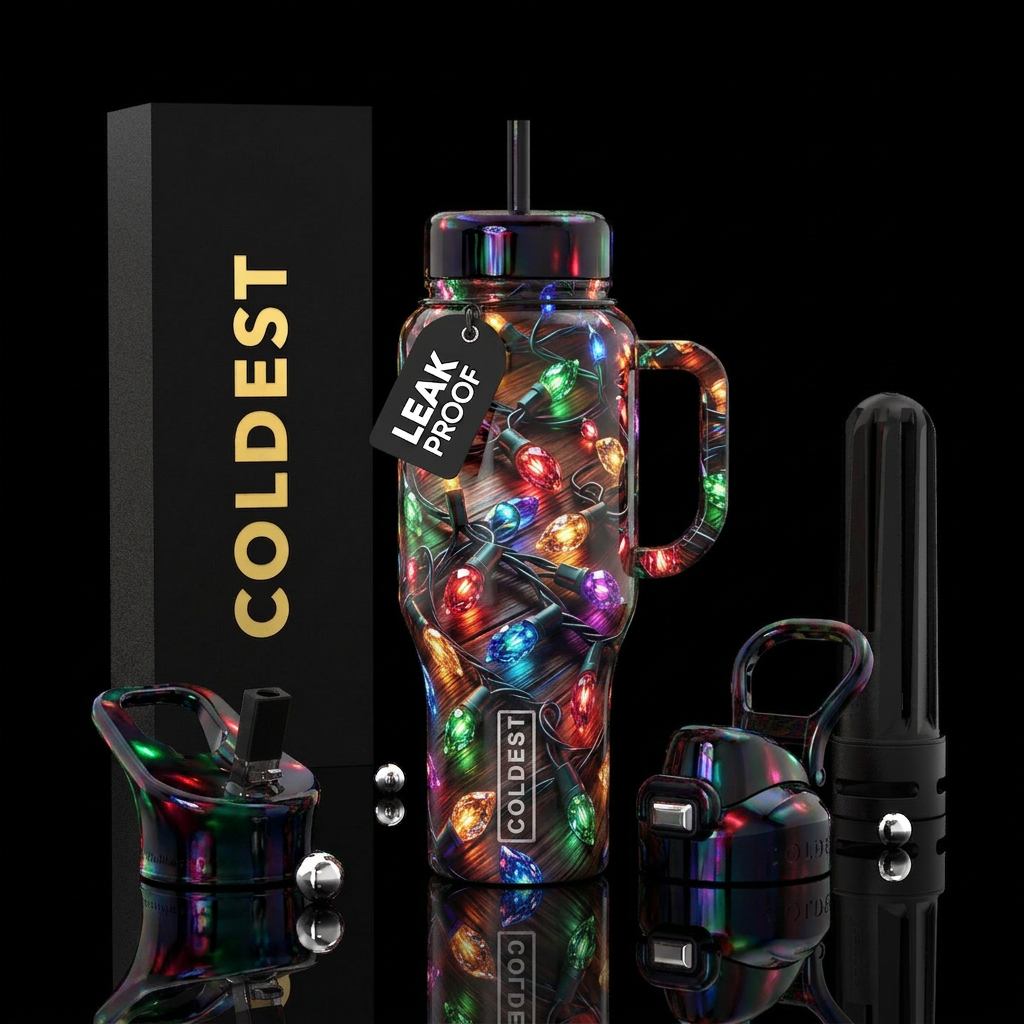 Merry & Lit water bottle design